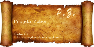 Prajda Zobor névjegykártya